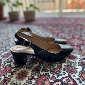 Antonio Melani patent leather slingback heels — size 9